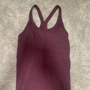 Maroon Ebb to Street Flow Lululemon Tank size 6